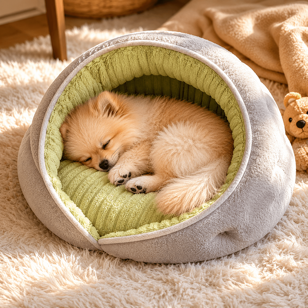 panier douillet petit chien