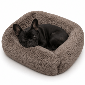 panier taupe pour petit chien