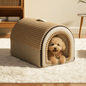 panier dôme élégant pour petit chien