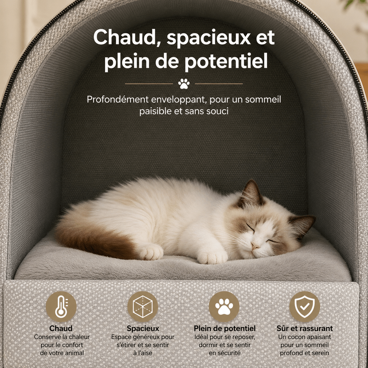 niche douce pour petit compagnon