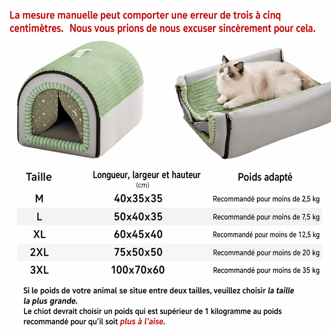 luxe pour chien avec panier dôme