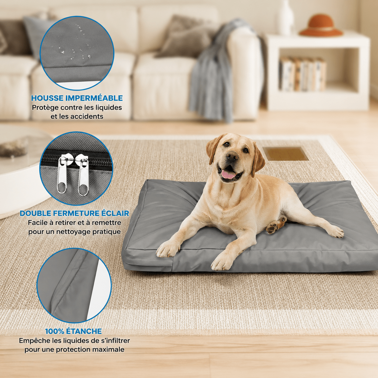 grande housse pour panier chien