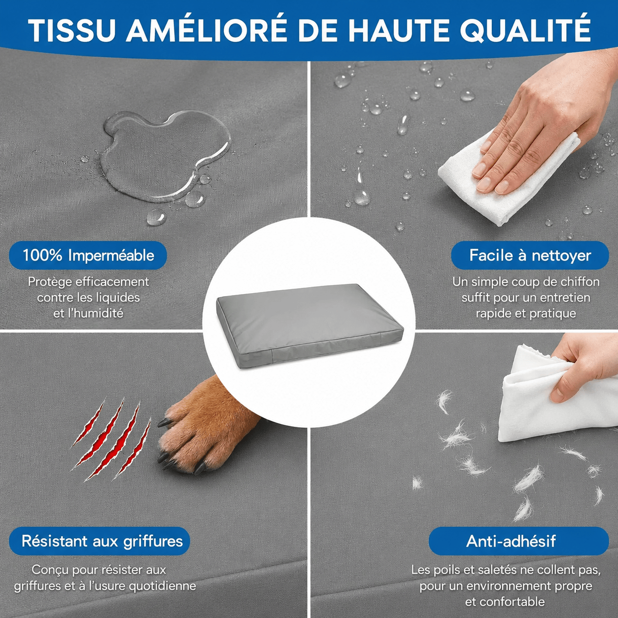 housse imperméable pour panier chien