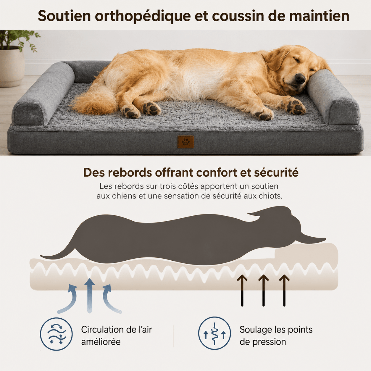 panier confort pour grand chien