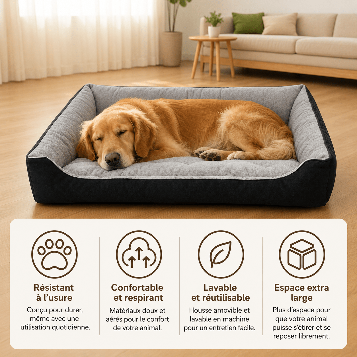 espace de repos pour chien
