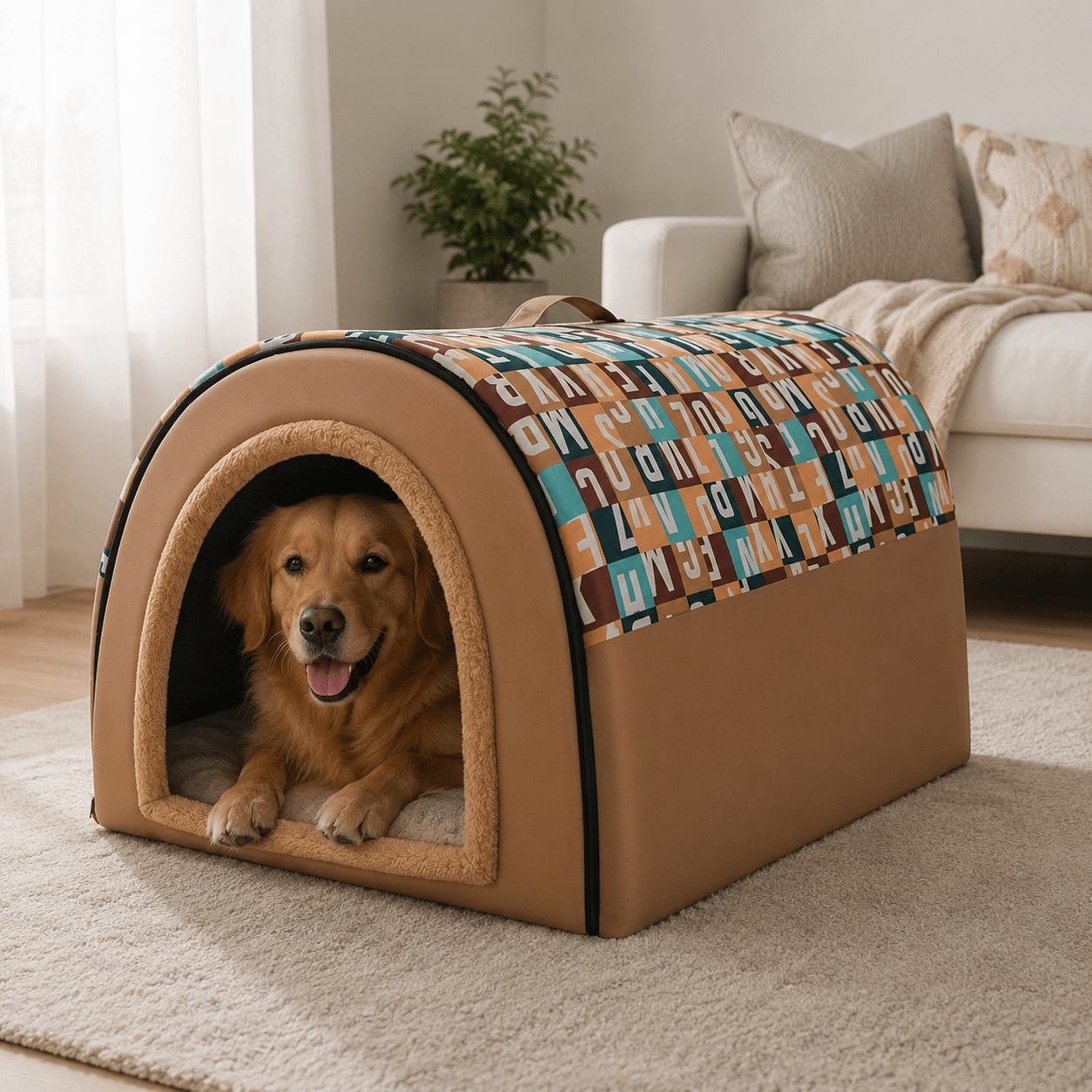 panier fermé pour grand chien