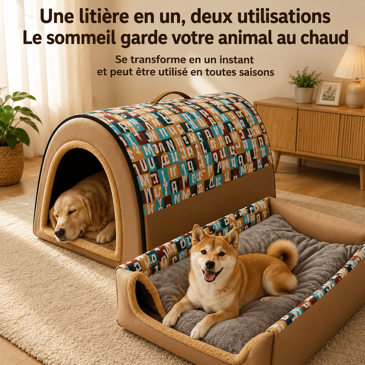 couchage doux pour grand chien