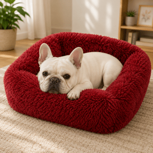 panier pour grand chien rouge
