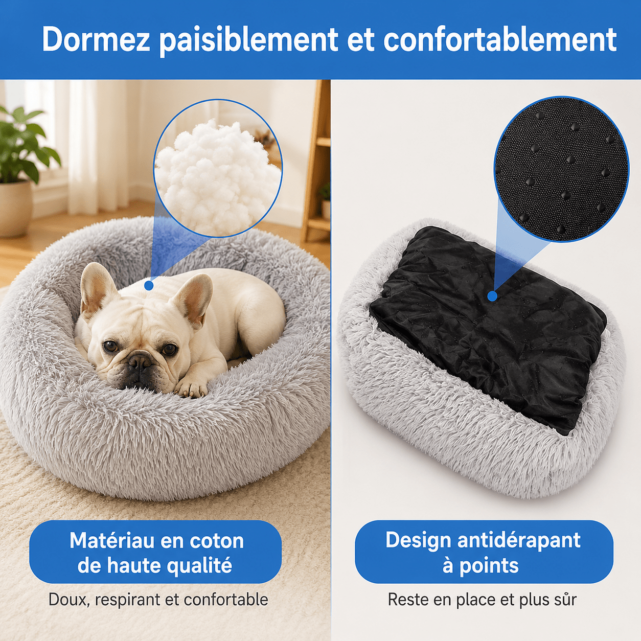 panier élégant pour grand chien