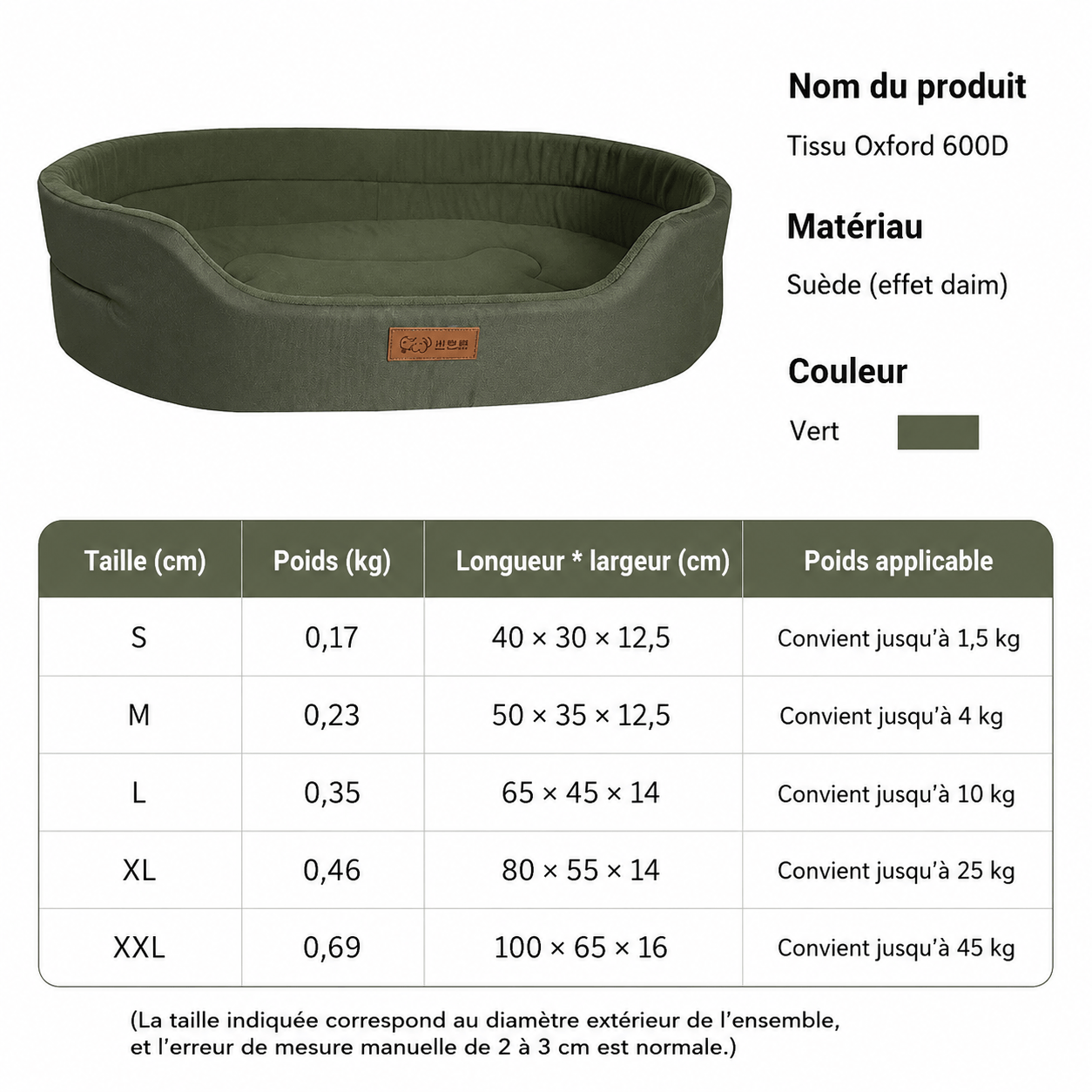 design élégant du panier vert