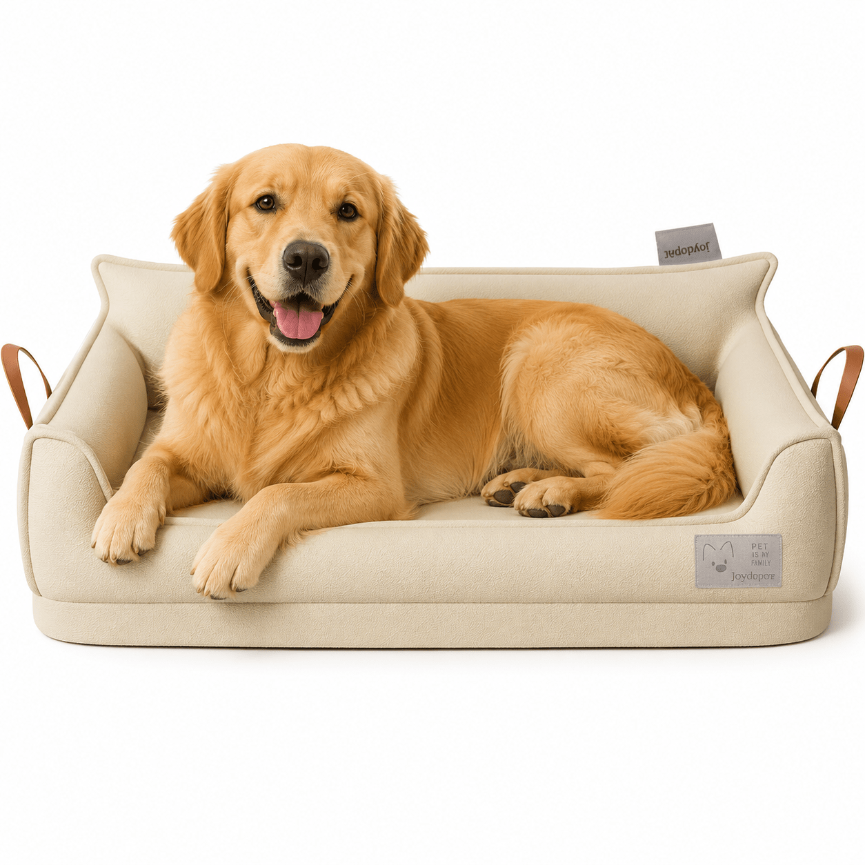 panier grand chien en cuir