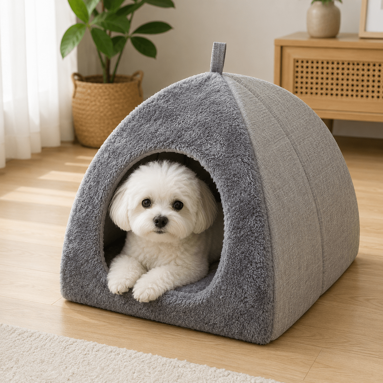 panier grotte petit chien