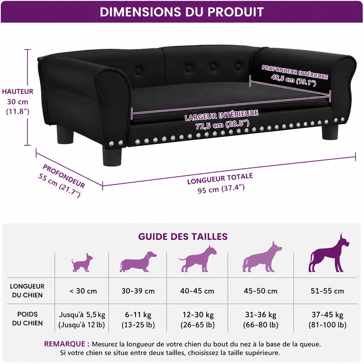 panier élégant pour chien
