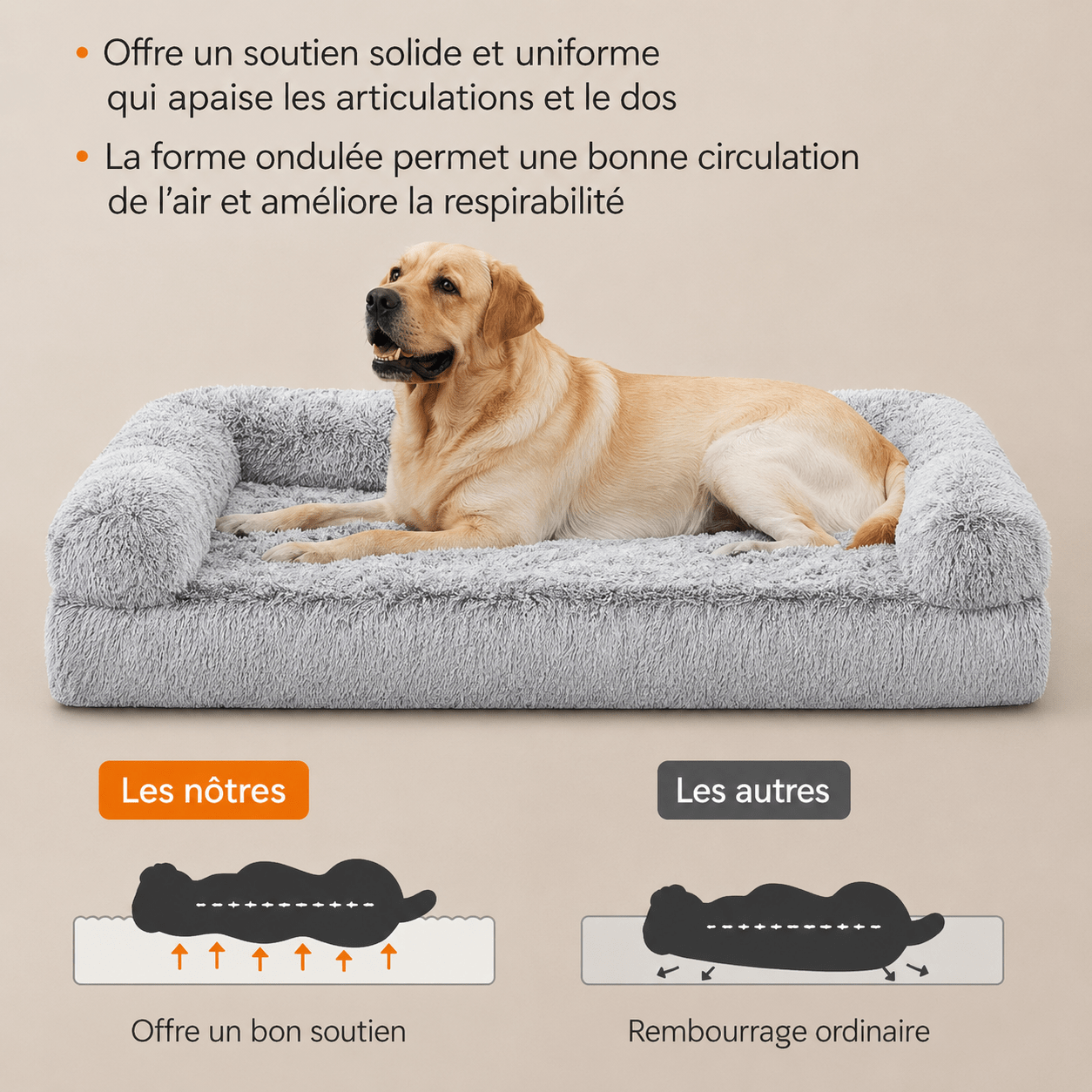 lit doux pour chien