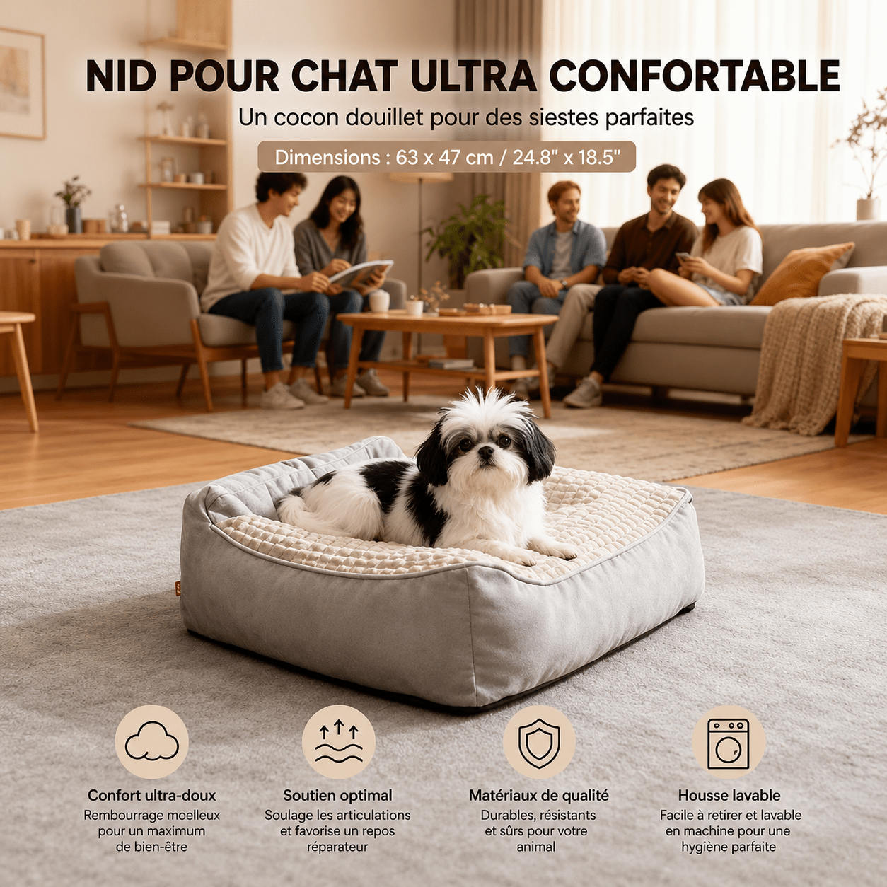 panier design pour chien
