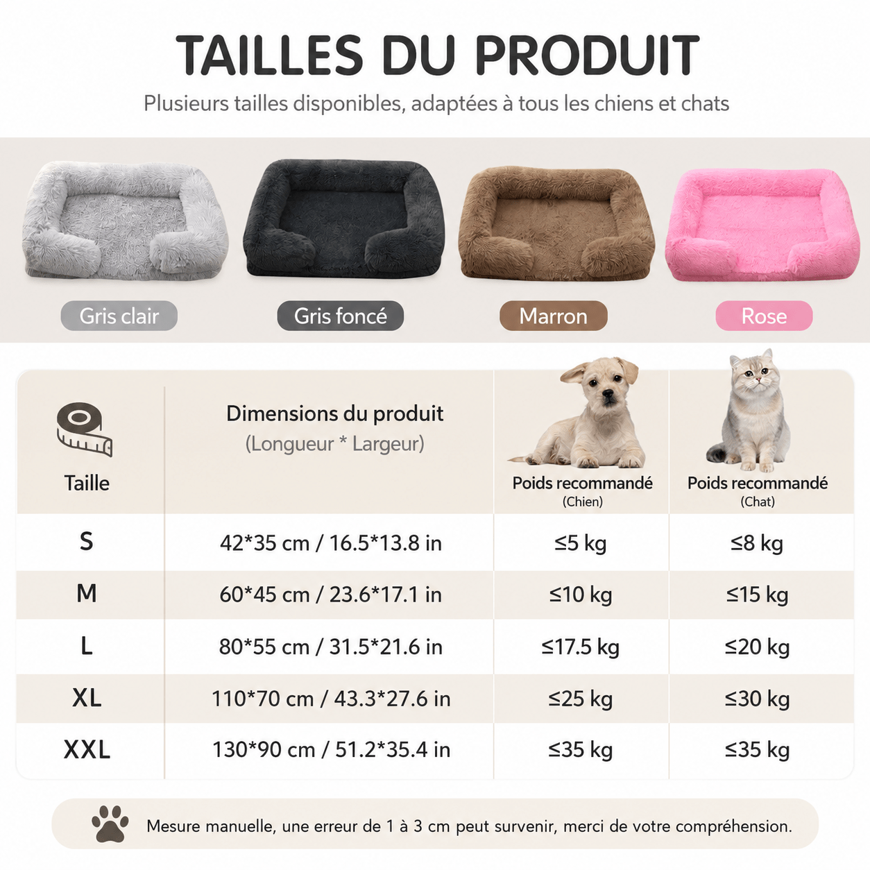 panier moelleux pour chien