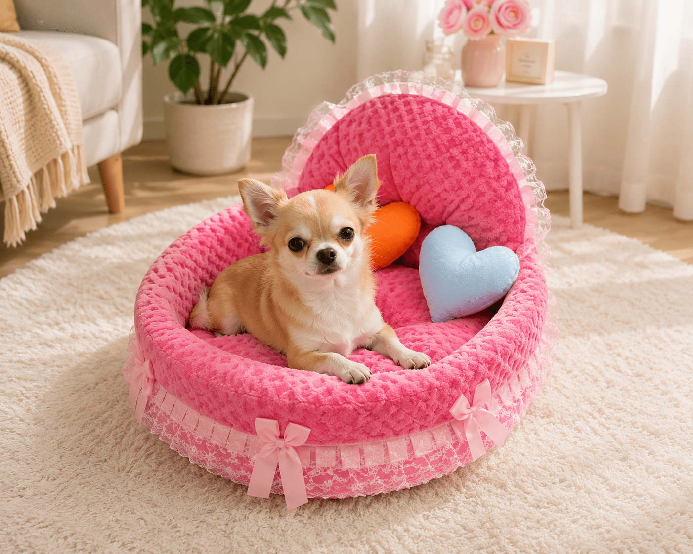 panier de luxe pour petit chien