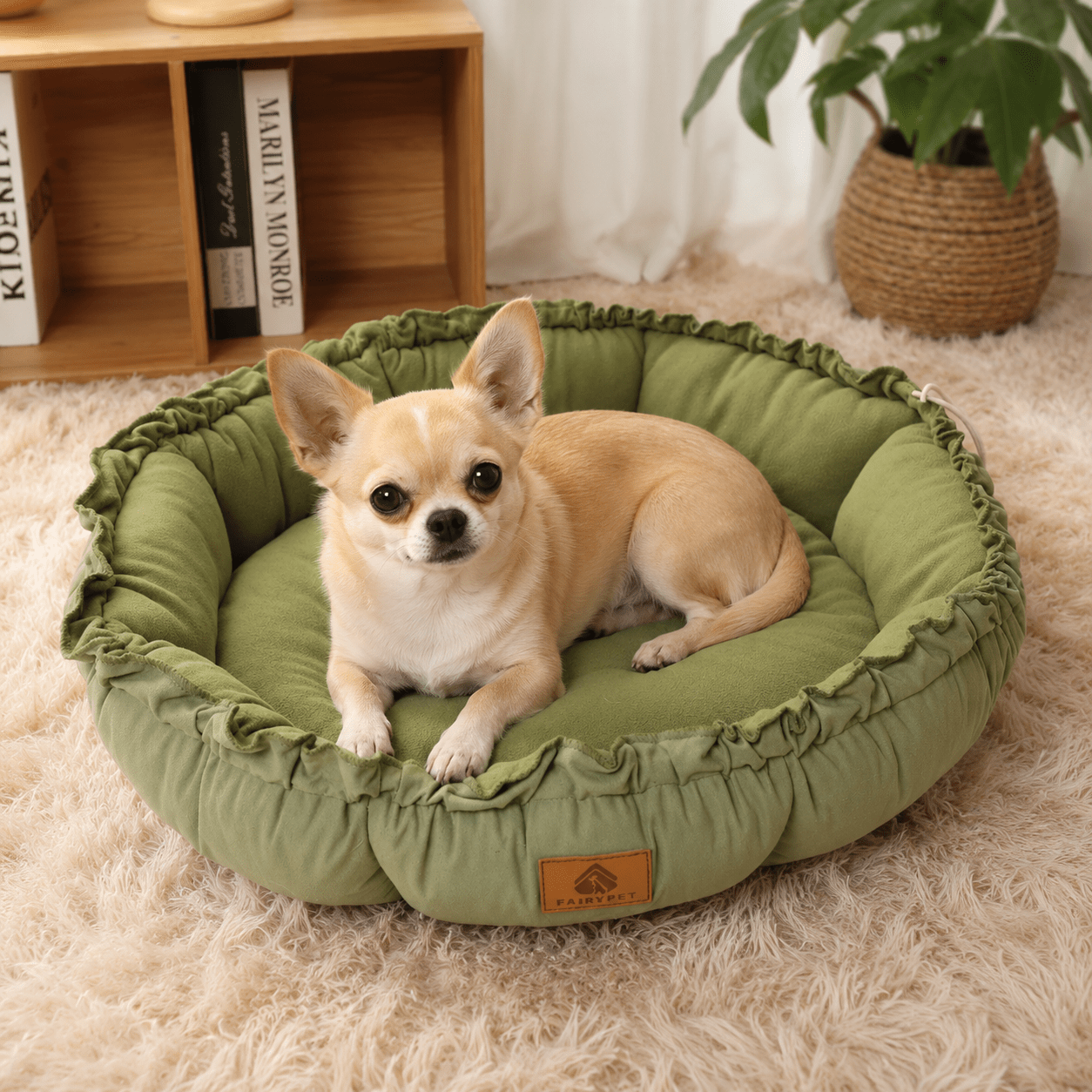 panier coquille petit chien