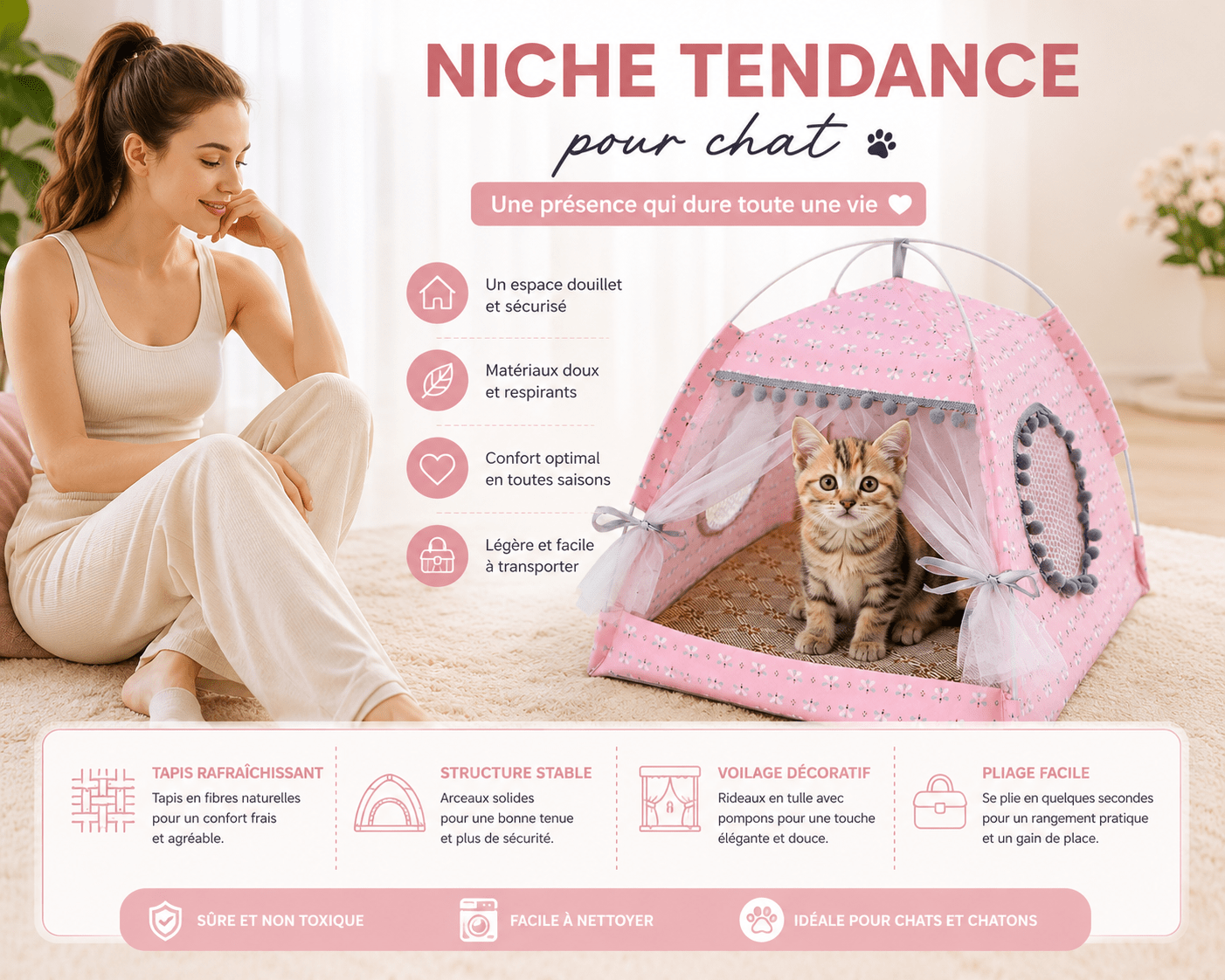 lit douillet petit chien
