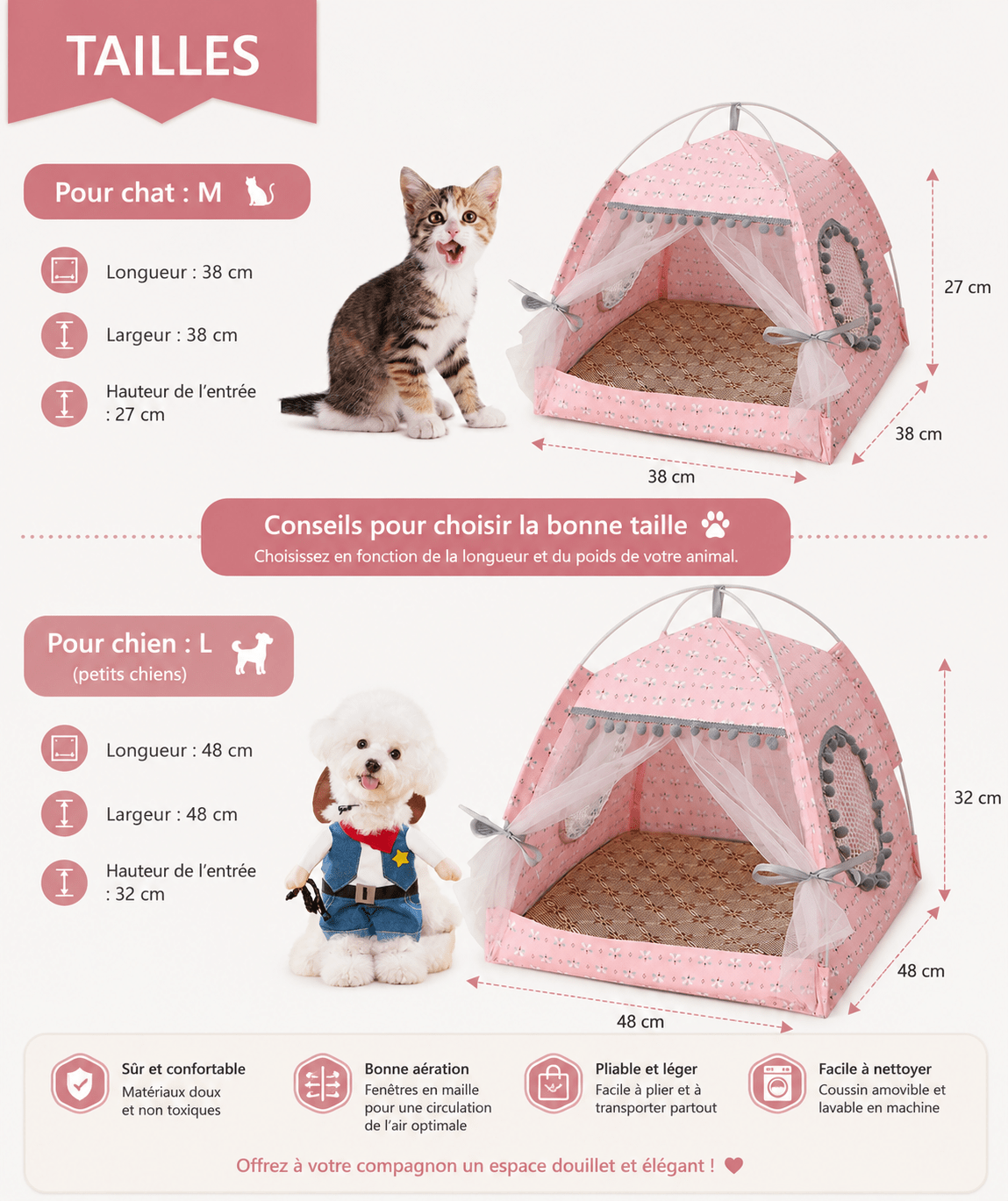 panier confortable chien