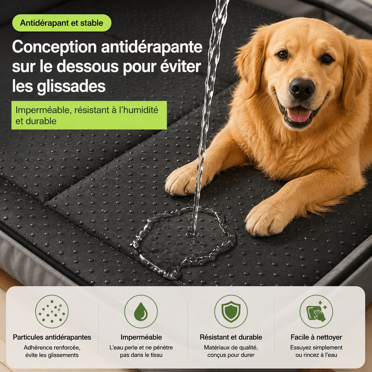 panier en mousse pour grand chien – Image 5