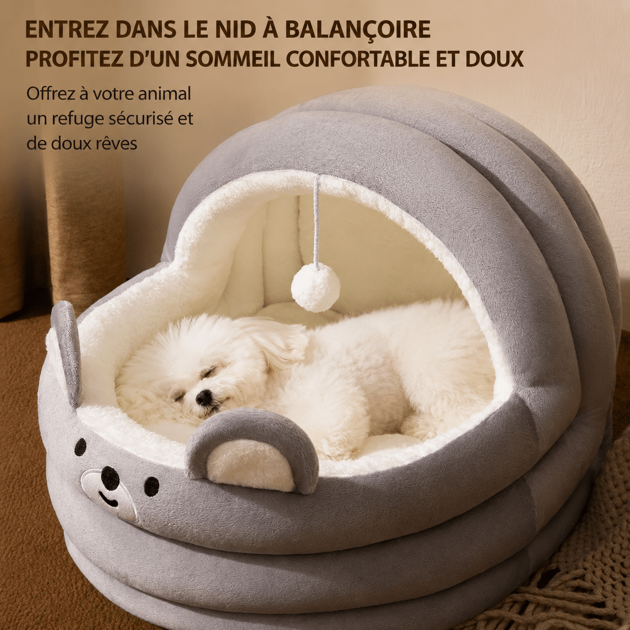panier coton pour chien