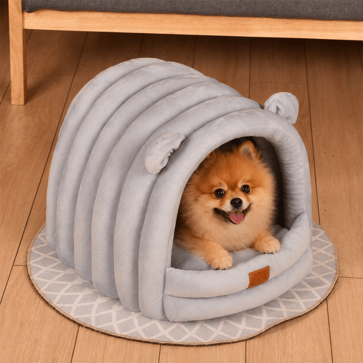 panier igloo pour petit chien