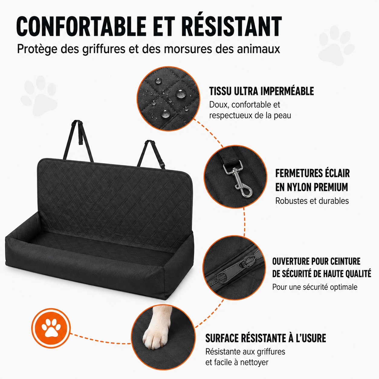 panier voiture confort pour chien