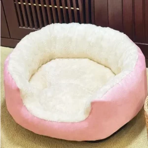 panier petit chien rose