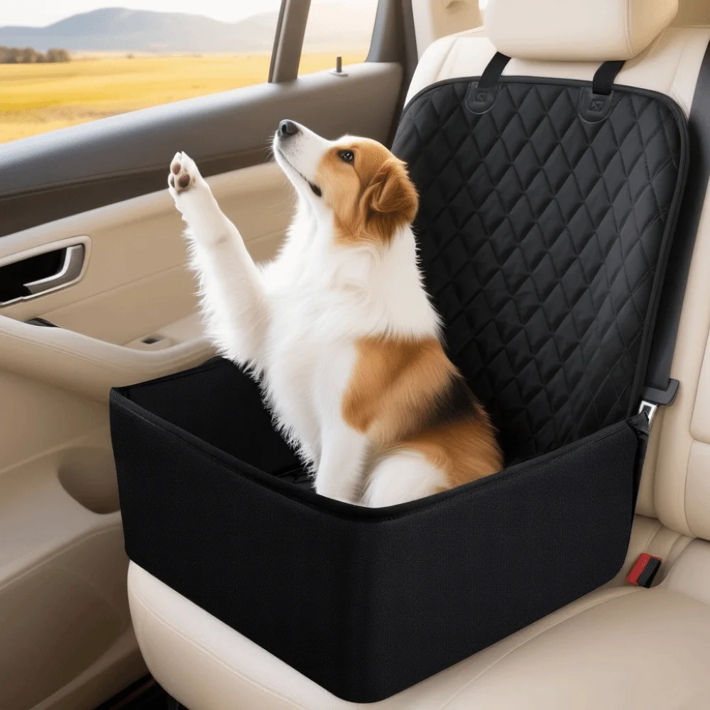 panier chien rembourré voiture