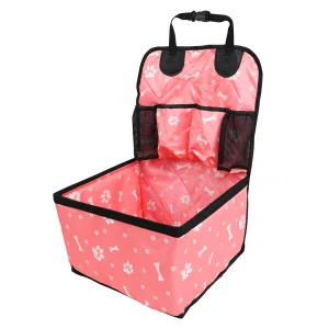 panier rose voiture pour chien