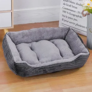 panier pour petit chien gris