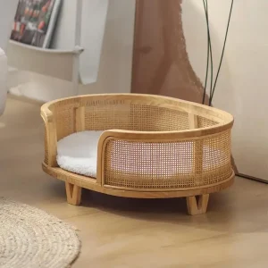 panier osier pour petit chien