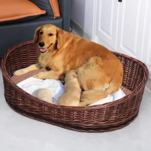 panier en osier pour grand chien