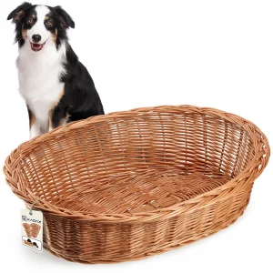 grand panier chien osier