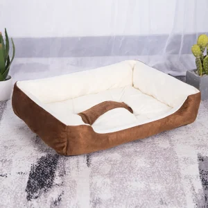 grand panier marron chien