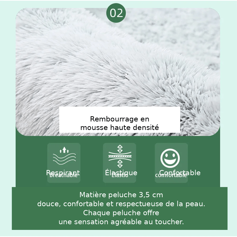panier en peluche douillet