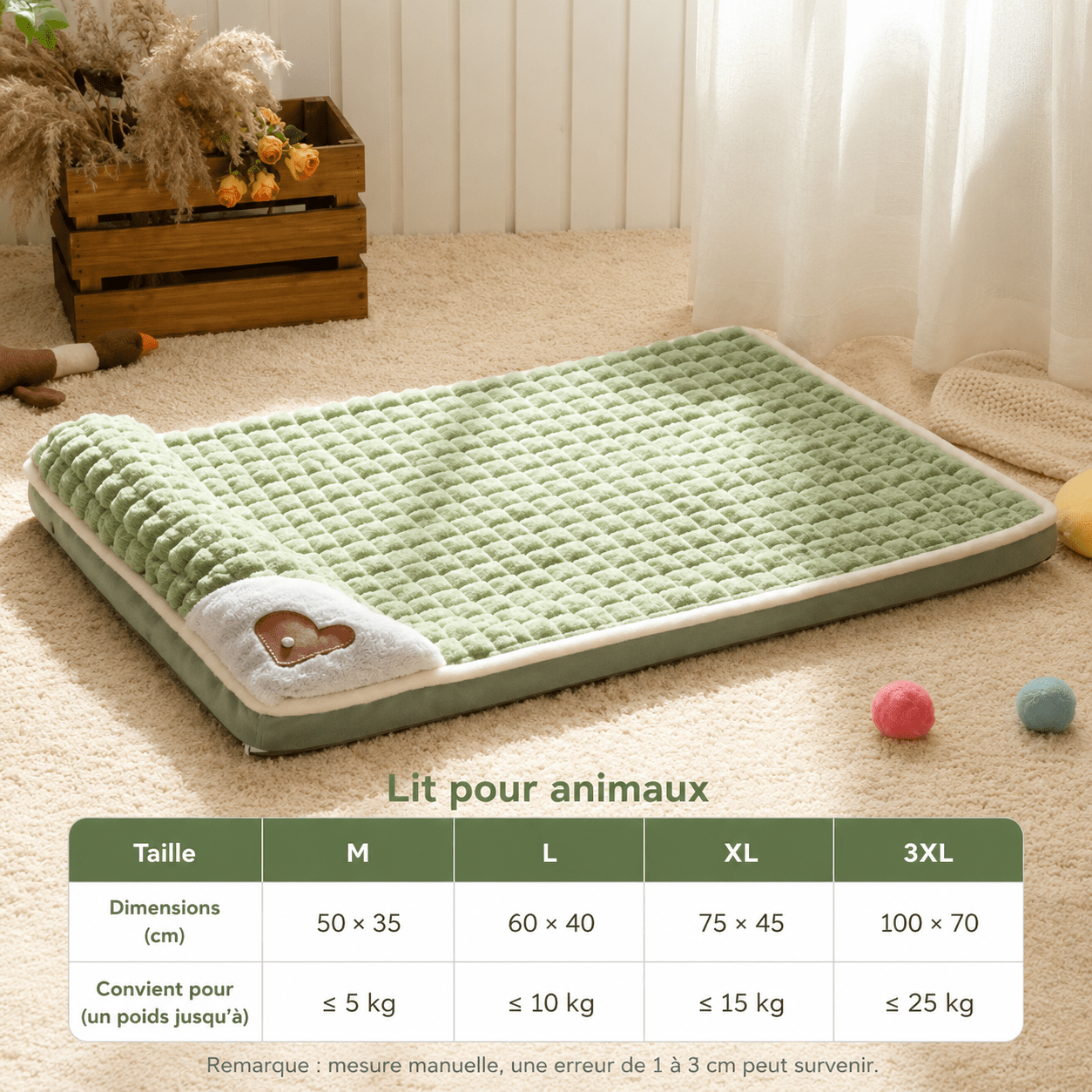 housse lavable panier chien