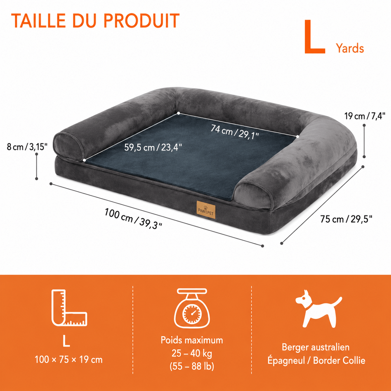 panier orthopedique chien