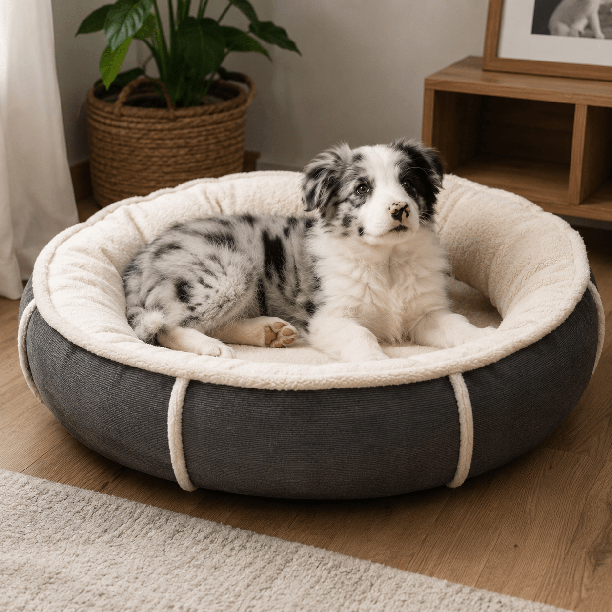 grand panier rond pour chien