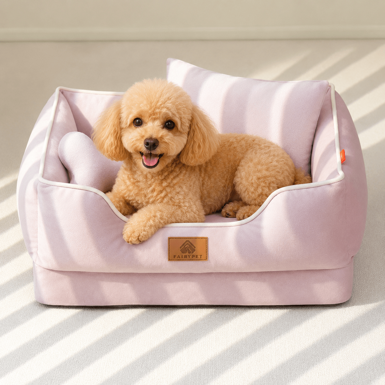 panier pour grand chien rose chic