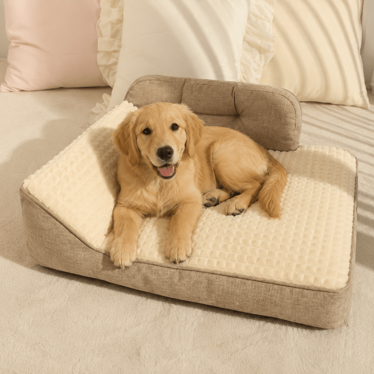 panier chien tissu