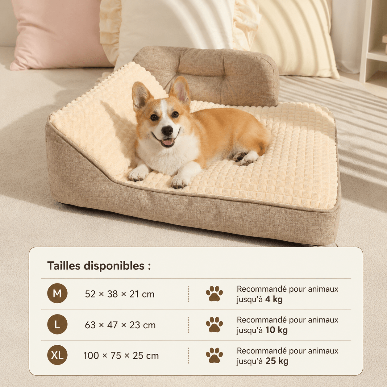 panier pour chien lavable