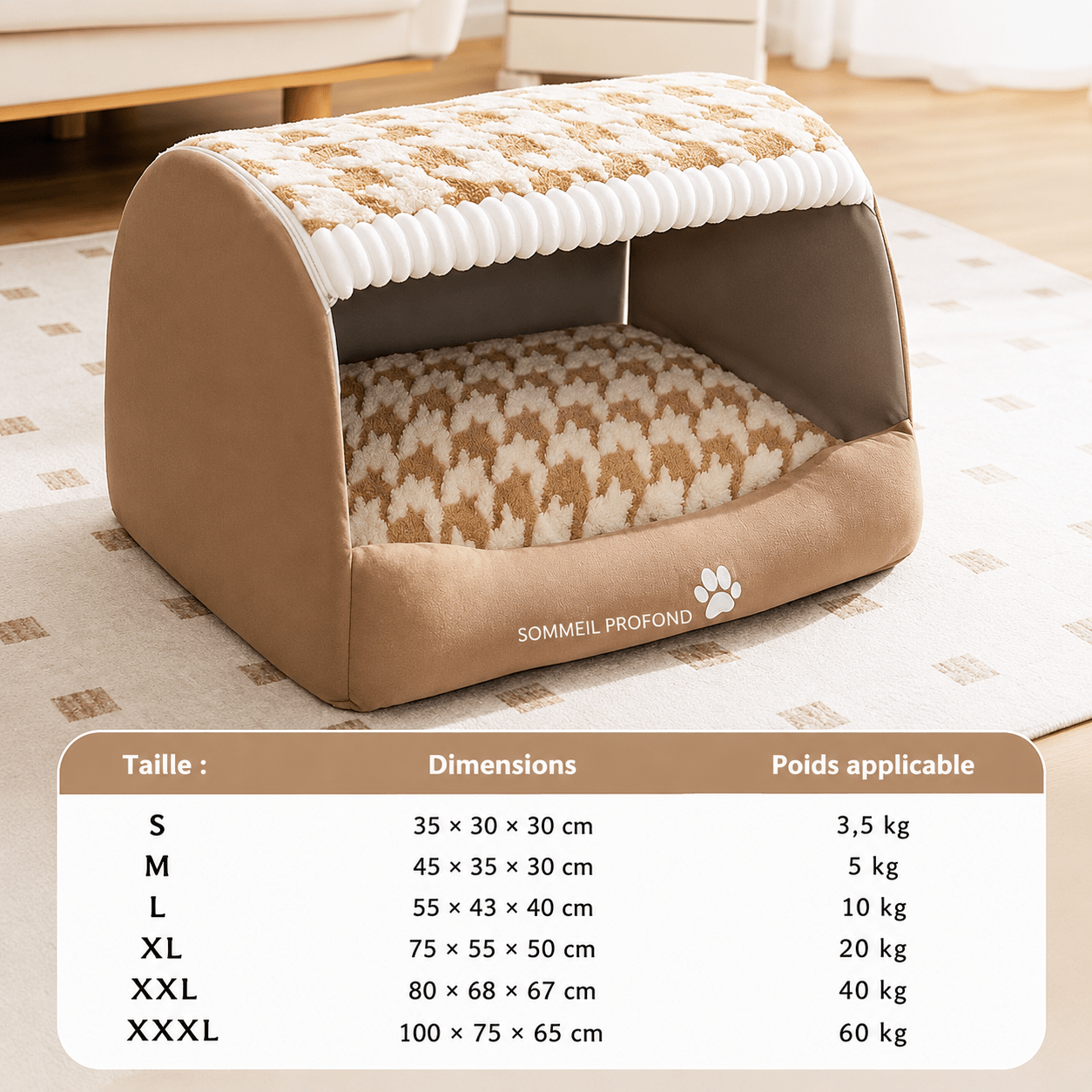 panier déhoussable pour chien