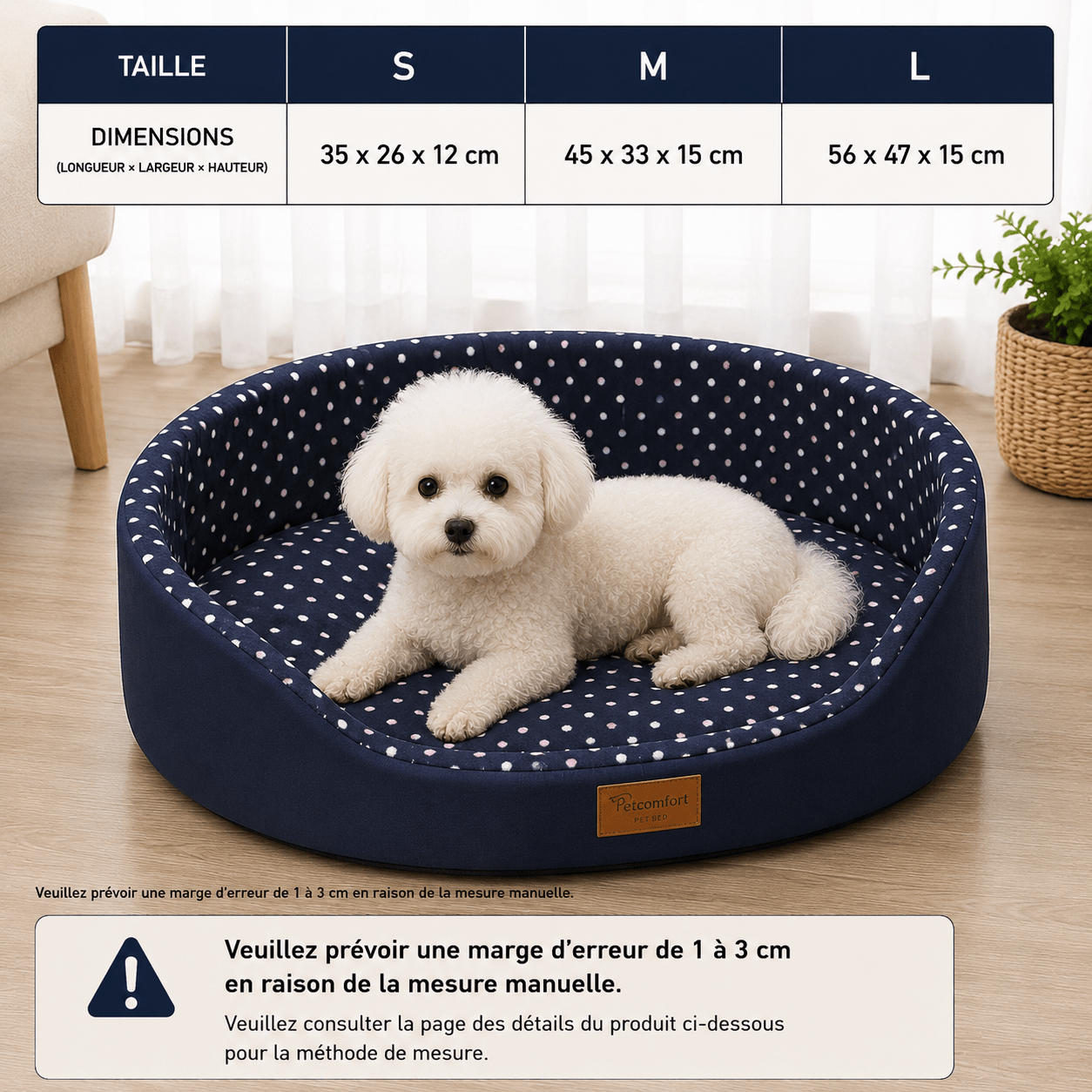 panier pour chien élégant
