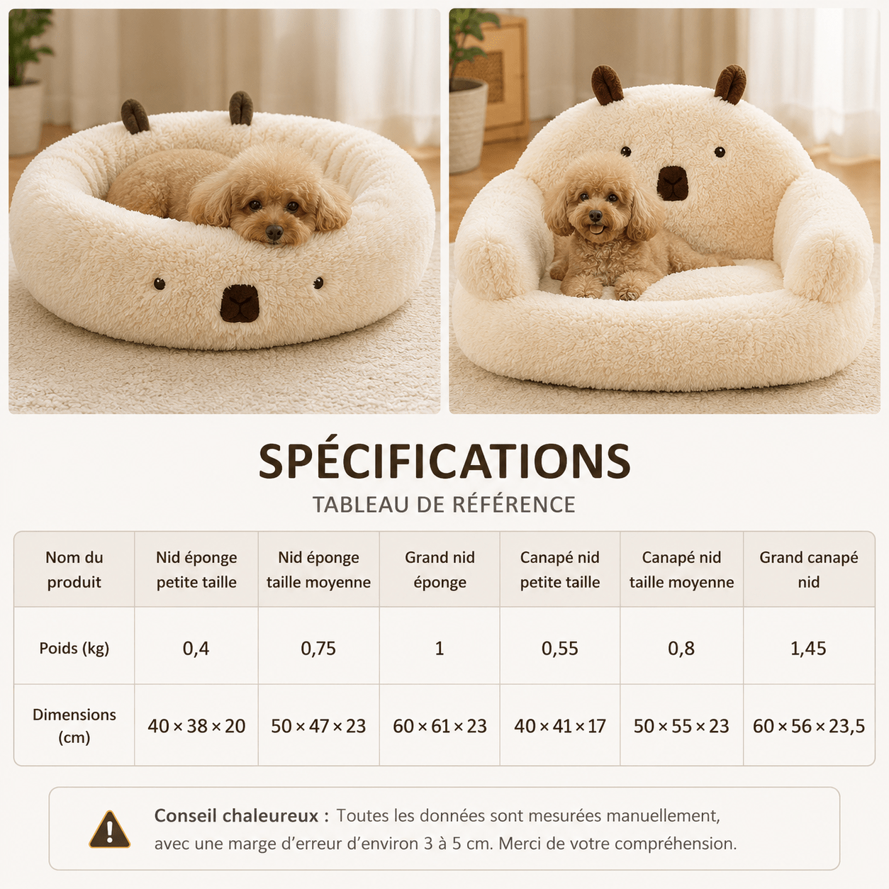 lit de relaxation pour chien