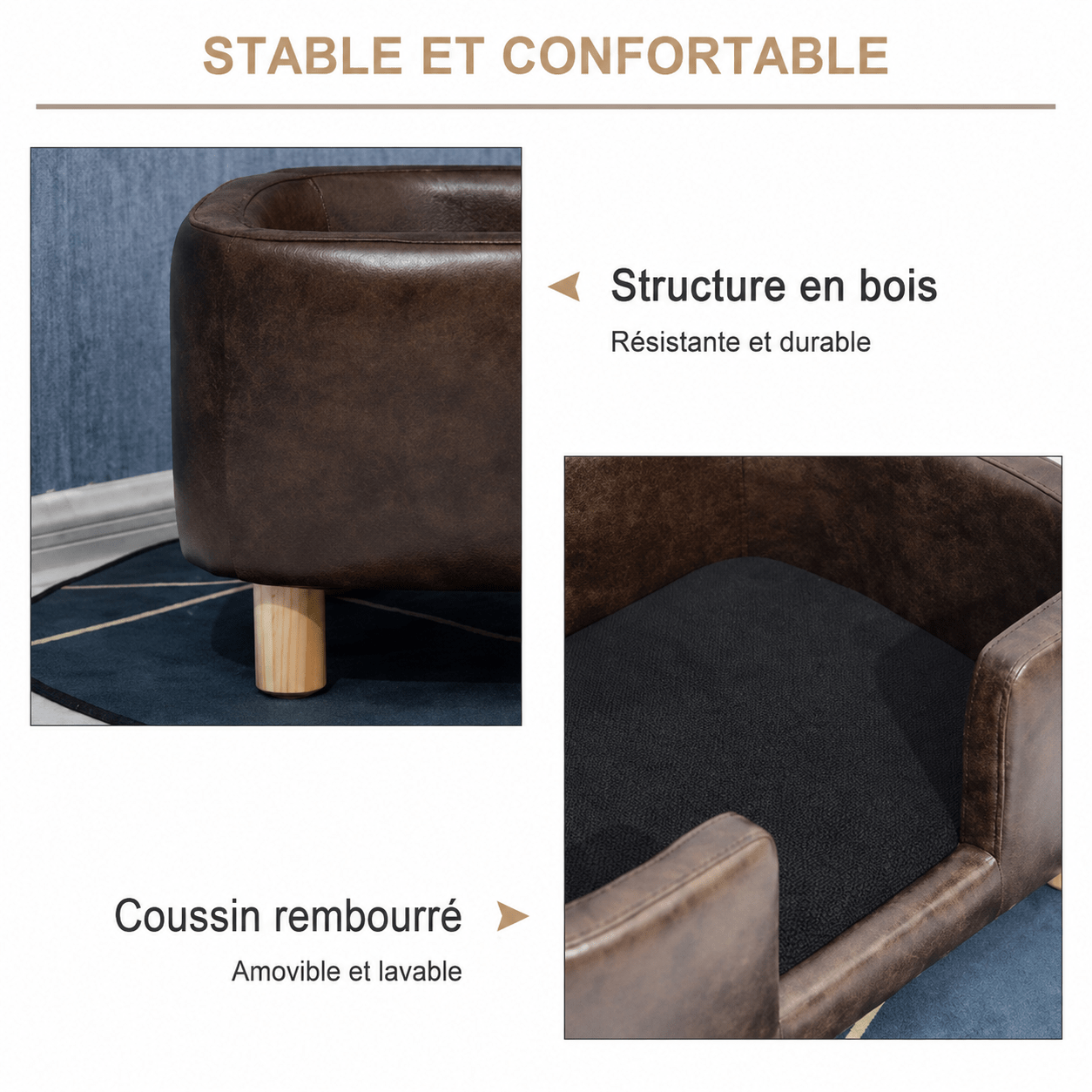 panier moelleux pour chien