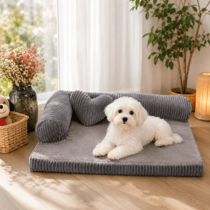 panier canapé gris pour chien