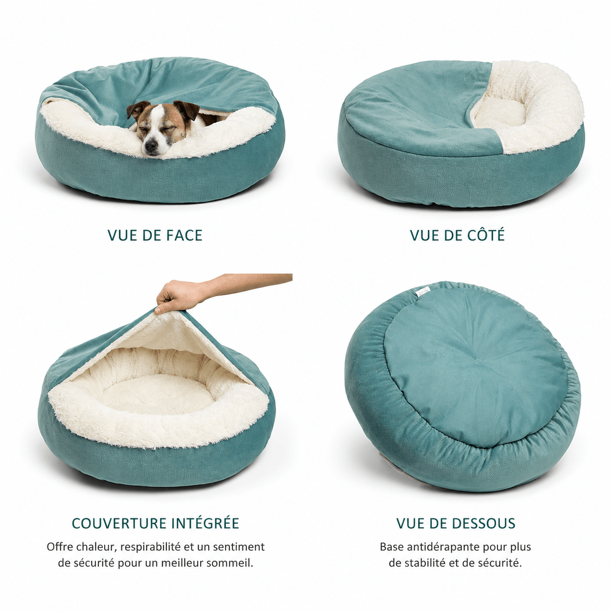 panier rond pour chien confortable