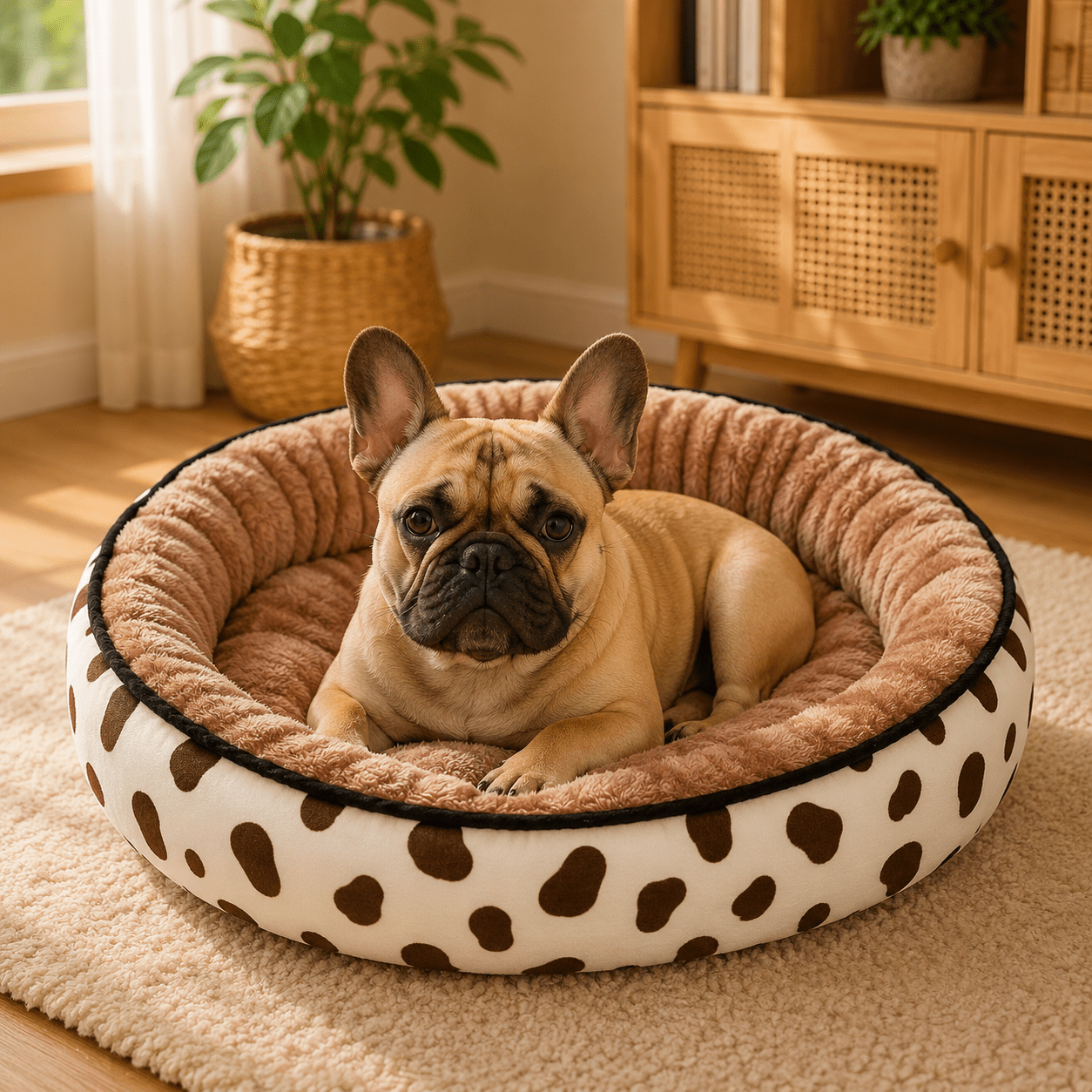 panier rond cocoon chien
